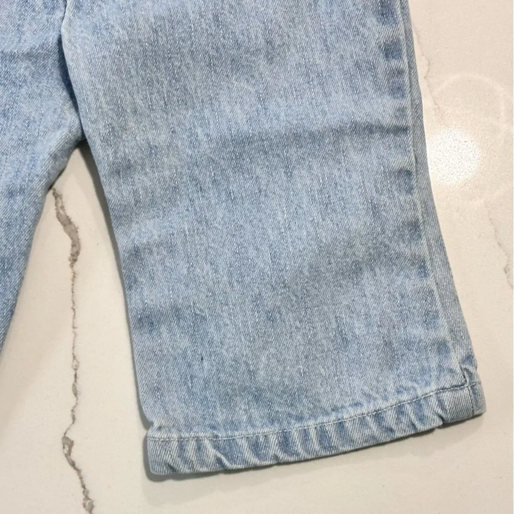 The Children’s Place Y2K 2000s Baby Girls Flare Blue Light Wash Denim Jeans 6-9M